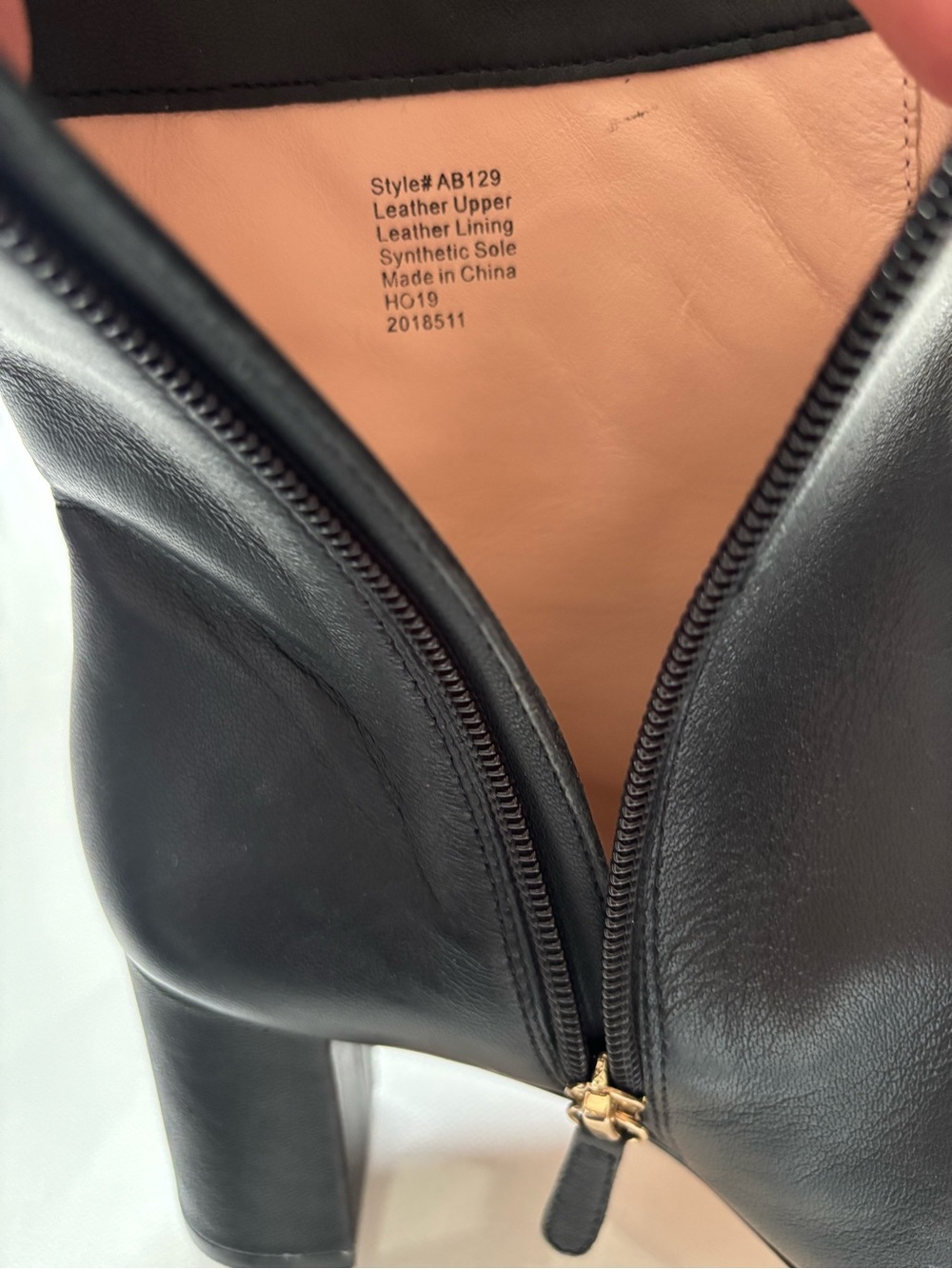 J. Crew Sadie Black Leather Pointed Heeled Ankle Boots- size 6 New Without Box - Picture 5 of 7